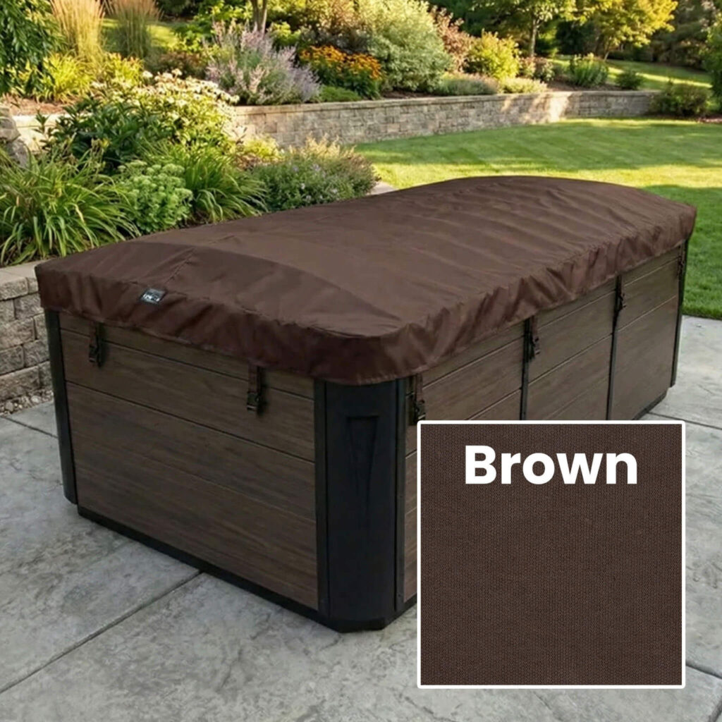 Brown E2E Cover Color Rolling Swim Spa Cover