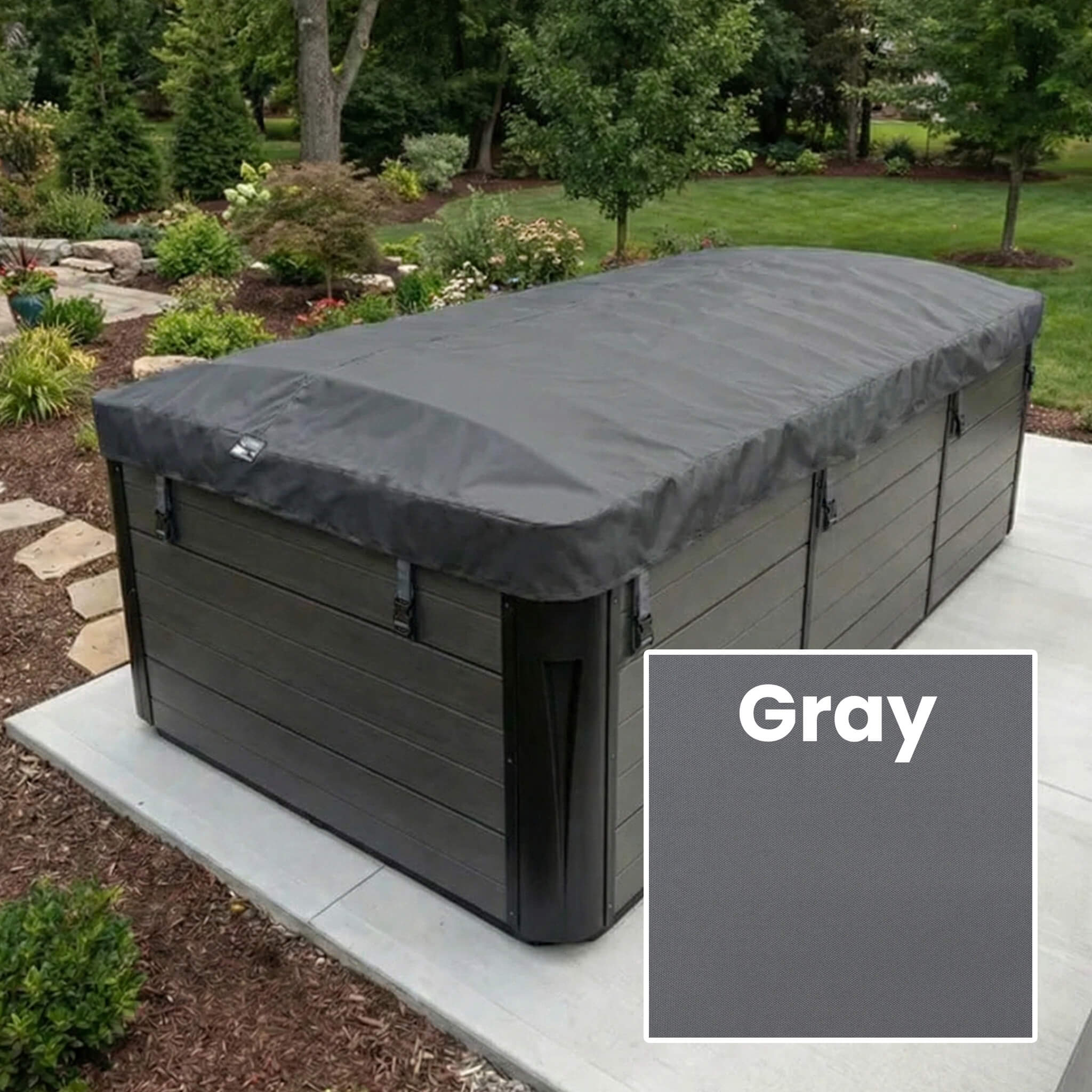 Gray E2E Cover Color Rolling Swim Swim Spa Cover