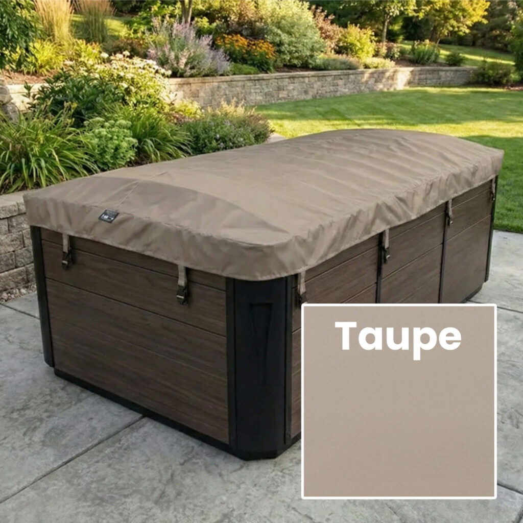 Taupe E2E Cover Color Rolling Swim Spa Cover
