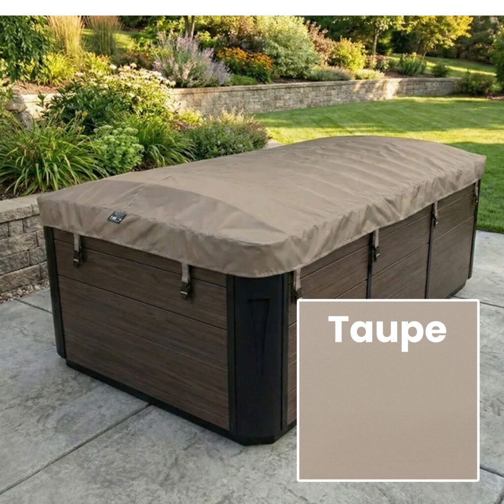Taupe E2E Cover Color Rolling Swim Spa Cover